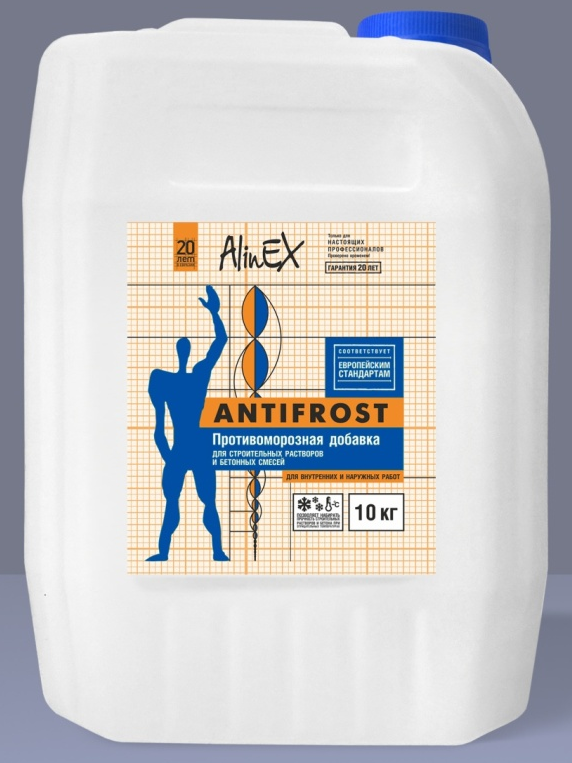 Противоморозная добавка всесезонная AlinEX Antifrost, 10 кг
