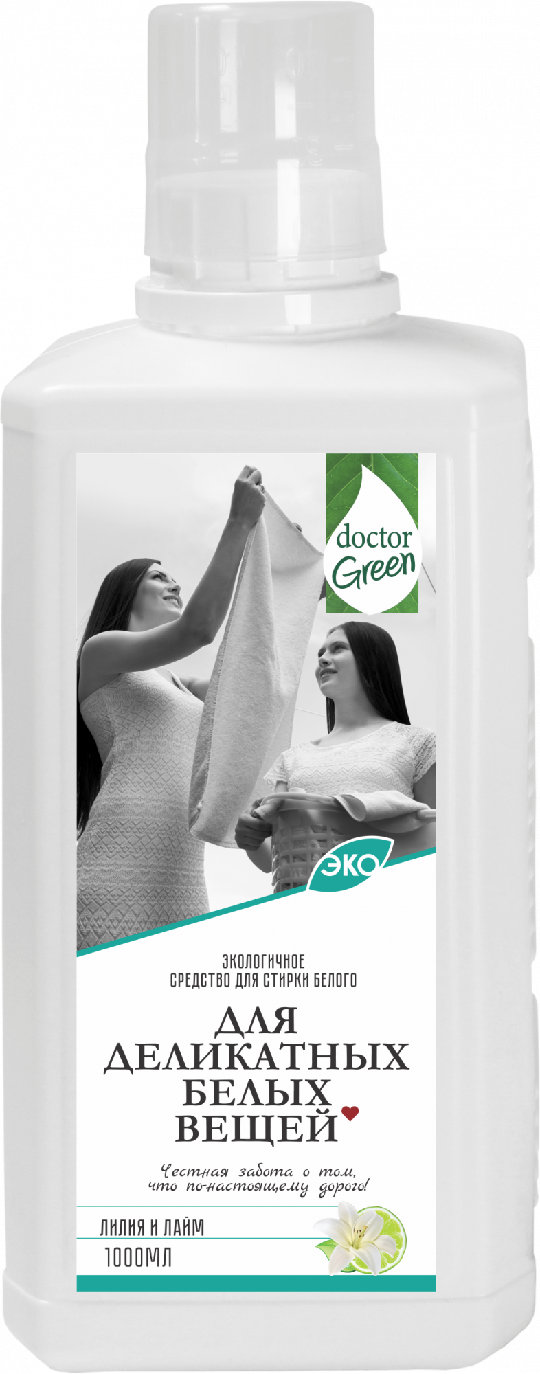 Жидкое средство для стирки белого белья Doctor Green «Для деликатных белых вещей», 1000 мл в Костанае.