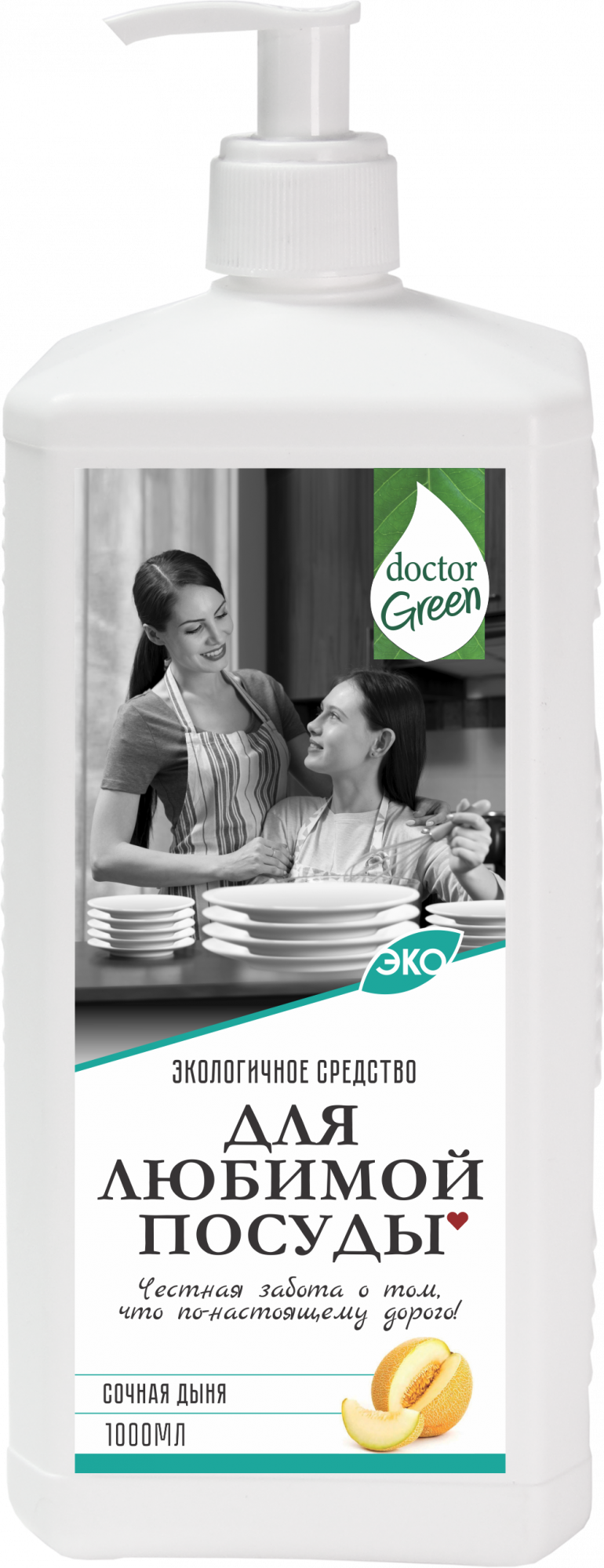 Средство для мытья посуды Doctor Green "Для любимой посуды", 1000 мл в Костанае.